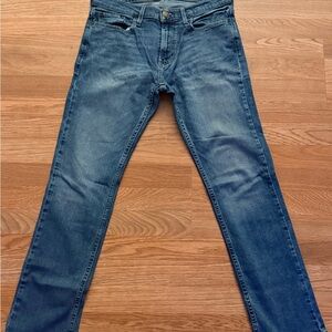 Hollister Men’s 31x32 Slim Straight Light Wash Blue jeans